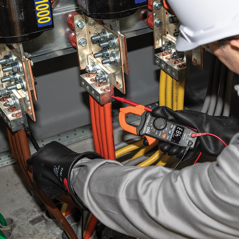 AC/DC Digital Clamp Meter, Auto-Ranging 400 Amp Current Clamp Meter