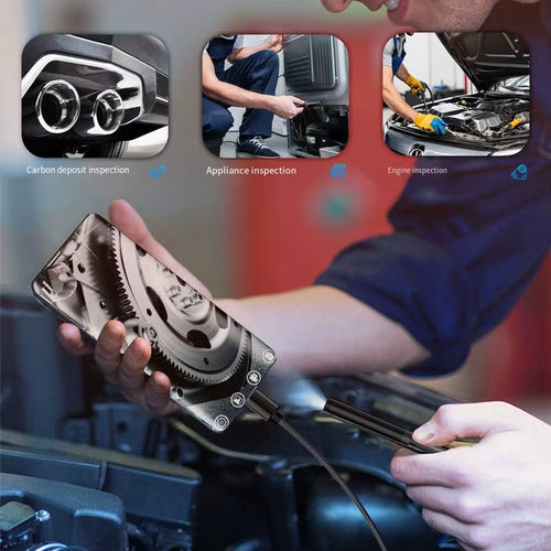 GOOAYA Endoscope Inspection Camera 3 in 1 Micro Usb/Type-C Mini Inspection Camera for Andriod Waterproof Pipeline Borescope