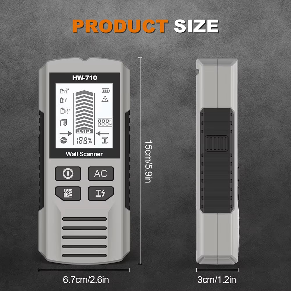 Electronic Wall Detector Finders Handheld Metal Detector Stud Wood Finder Detection of Live Cable Metal Depth Tool