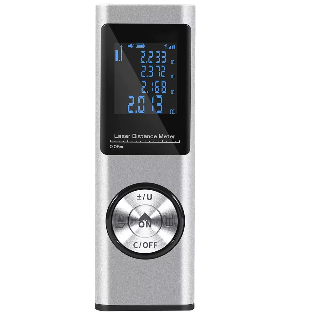 Mini Laser Rangefinder Laser Tape Measure Digital Laser Distance Meter Angle Measure Range Finder Portable Construction Tool