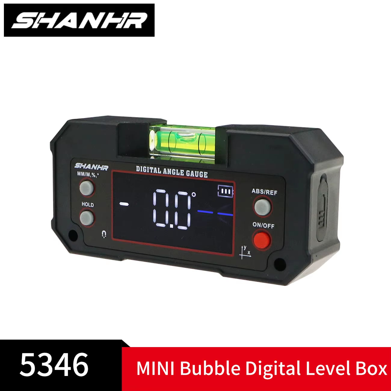 Digital Angle Finder with Level Bubble Dual Axis Rechargable Digital Angle Gauge Magnetic Digital Level Box Protractor
