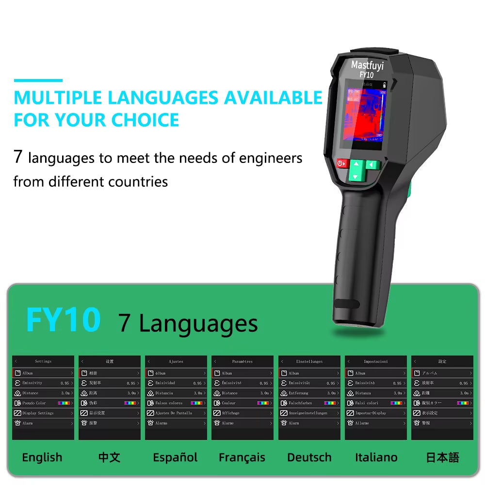 Professional Thermal Imaging Camera -20℃~550℃ Household or Industrial Repairs Pipeline Detection Tool Thermal Camera