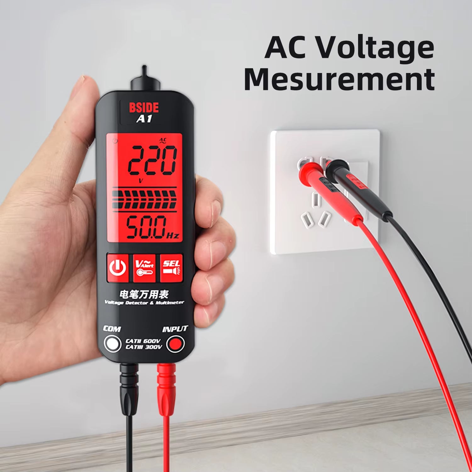 Smart Voltage Tester Automatic Digital Multimeter NCV Voltmeter AC Strip Line Measurement Resistance Frequency Detector