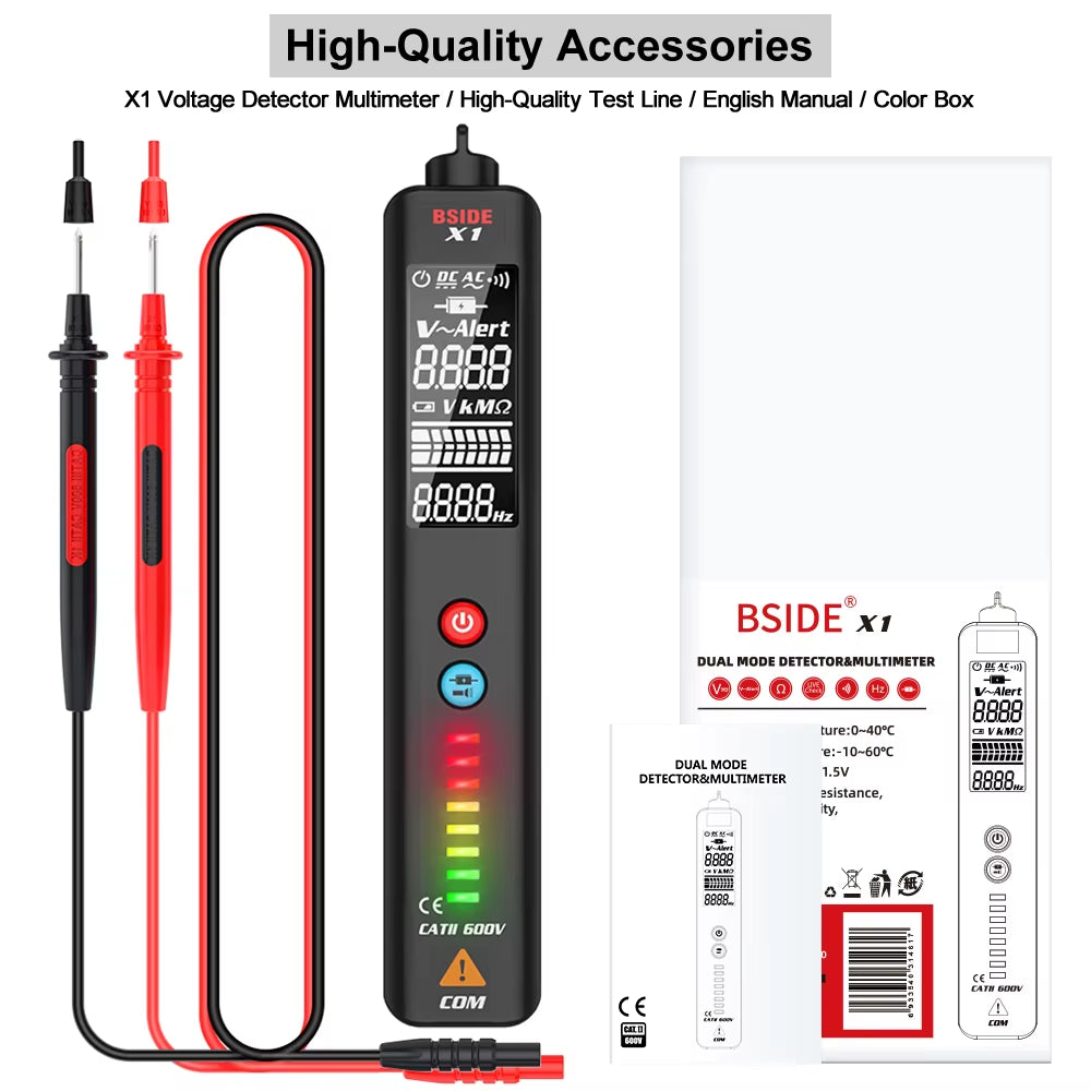 Non-Contact Voltage Detector Tester Indicator Smart Digital Multimeter Electric Test Pen NCV Electroscope Electrical Tools