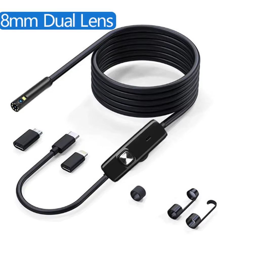 HD1920P Endoscope Inspection Camera Type-C Mini Inspection Camera IP67 Car Sewer Pipeline Borescope for Android IOS Iphone