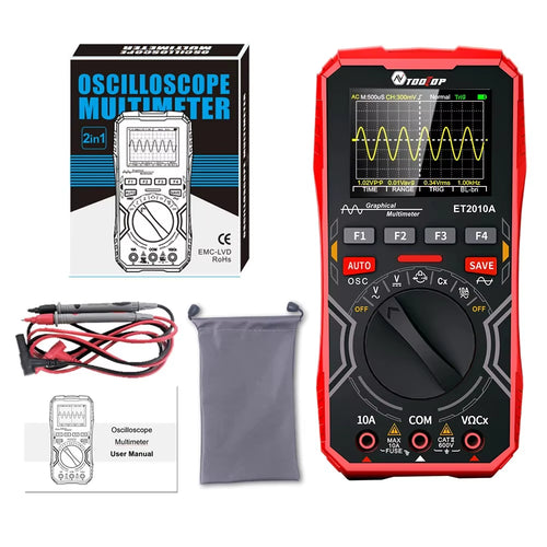 ET2010A 2 in 1 Digital Oscilloscope Multimeter 2.5Msps 1Mhz Portable Multimeter Multifunctional Electrical Test Tool