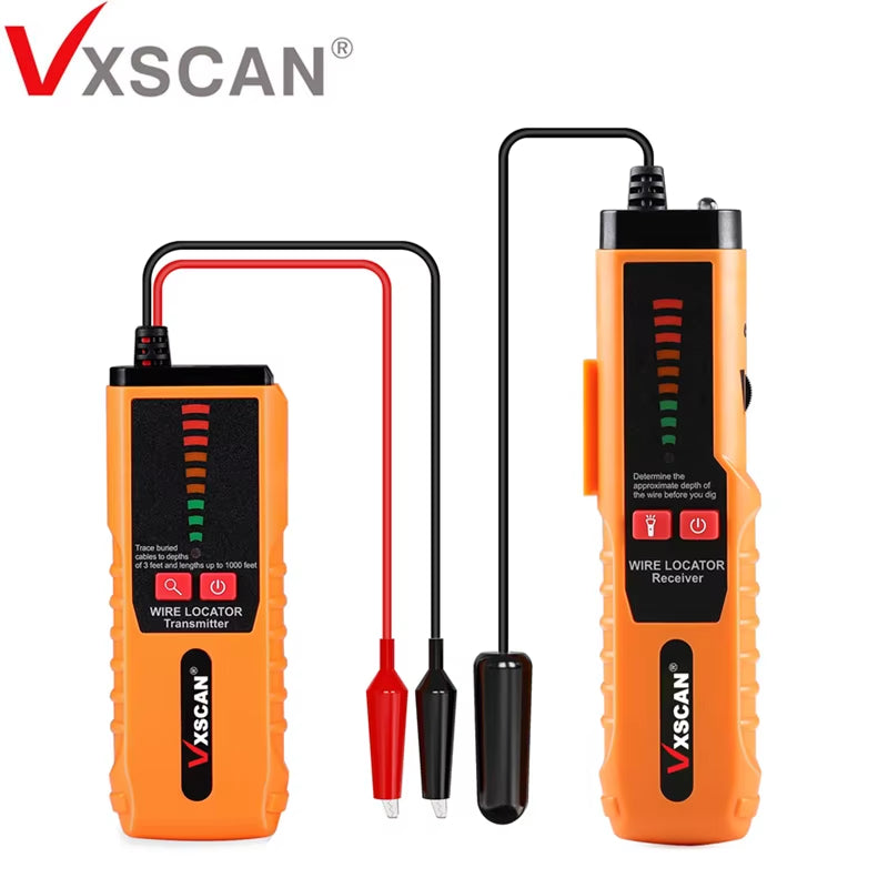 VXSCAN F04 Underground Wire Tracker Tester Wall Cable Non-Destructive Locator LAN Detector Diagnose Tone Tool Kit