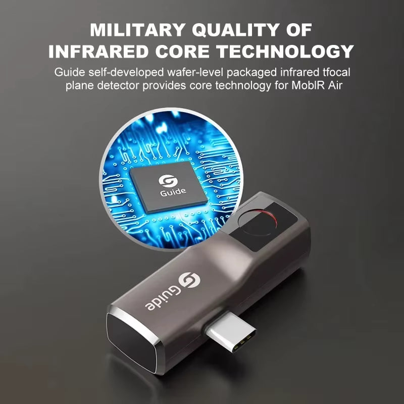 Guide Mobir Air Thermal Imaging Camera for Iphone & Android Phone Infrared Thermal Imager Inspection Repair Thermographic Camera
