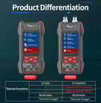 ET34S/34SPRO Handheld Thermal Imager with Macro Lens 60000 Counts Multimeter Optical Power Meter 3.2Inch Infrared Camera