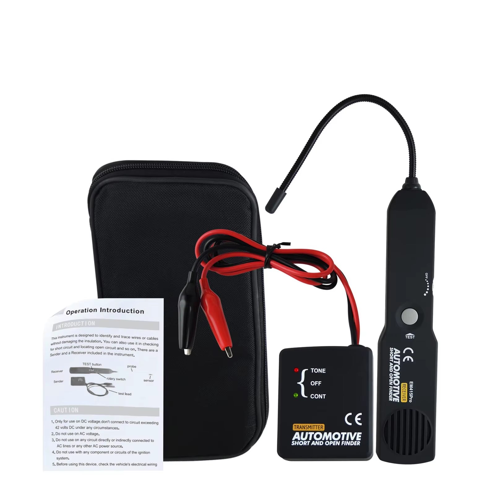 Universal EM415PRO Automotive Cable Wire Tracker Short&Open Circuit Finder Tester Car Vehicle Repair Detector