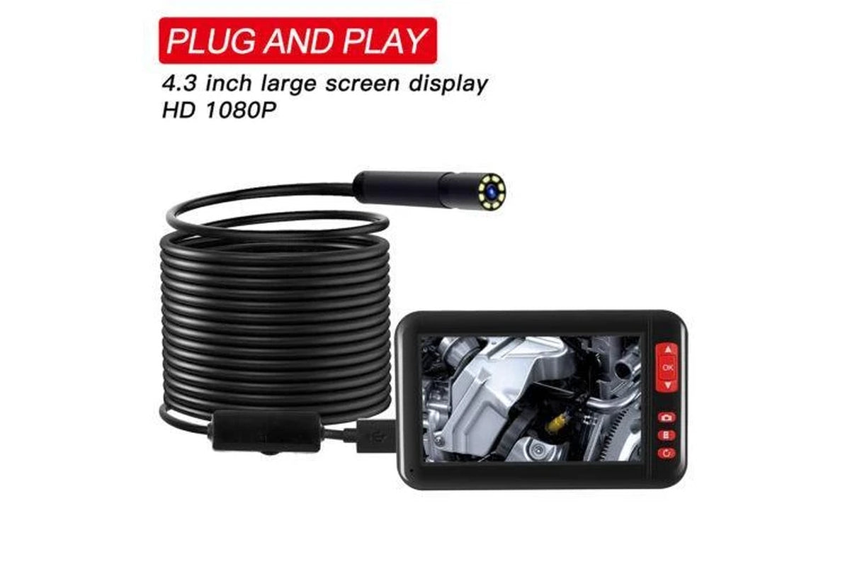 Industrial Endoscope Inspection Camera (1080P) / Display Screen (4.3-Inch)