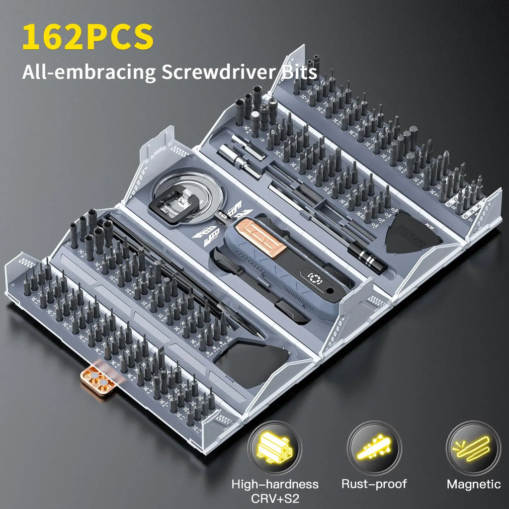 180 in 1 Precision Screwdriver Set Magnetic Drill Bits Professional Hand Repair Tools for Iphone Watch Glasses with Storage Box