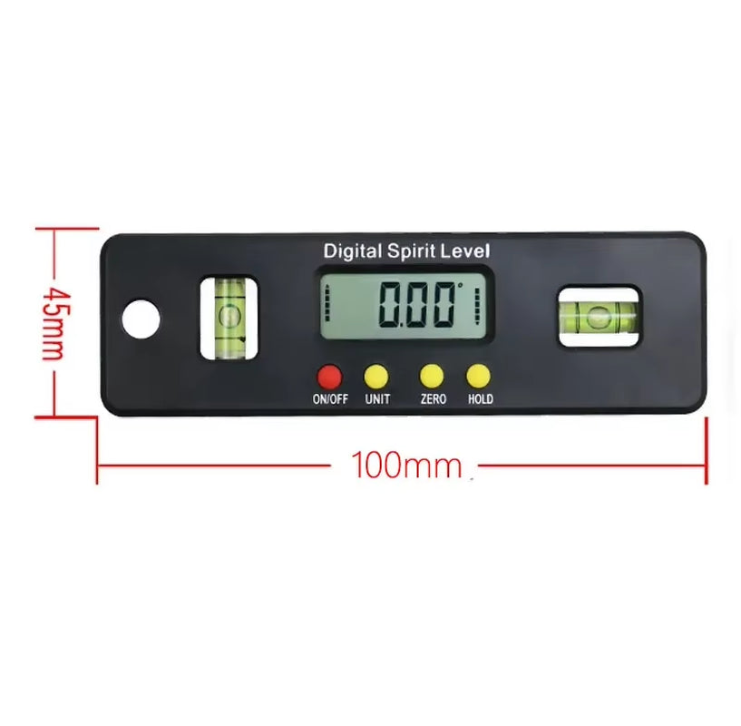 100/150/200Mm Digital Level Box Electronic Angle Gauge Protractor Angle Finder Bevel Gauge with Magnetic Base