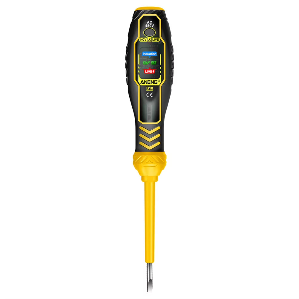B18 Word/Cross Screwdriver Indicator Electrician Tester Pen AC 4500V Voltage Induction Meter Pocket Beep Alarm Test Tools