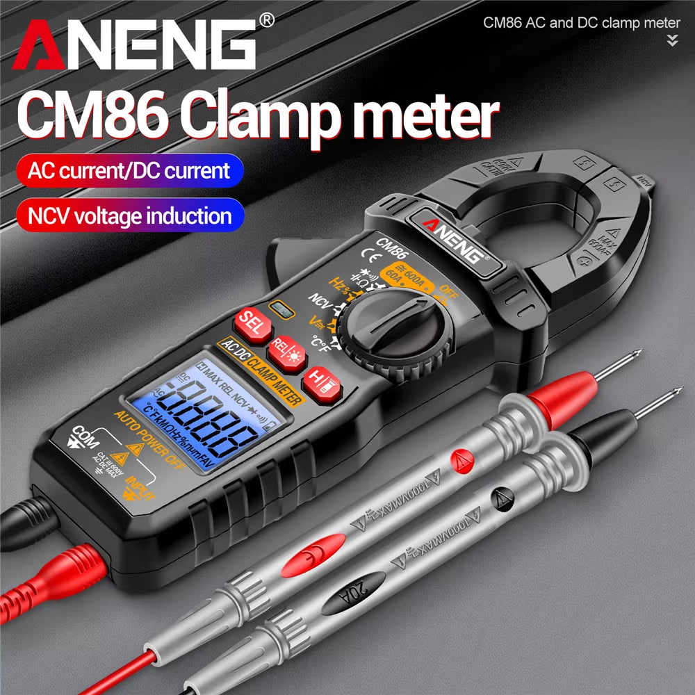 Digital Clamp Meter Multimeter  600A AC/DC Current Voltage Diode NCV Voltage Detection Professional Electrician Test Tools
