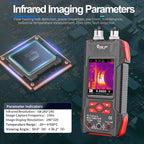 ET34S/34SPRO Handheld Thermal Imager with Macro Lens 60000 Counts Multimeter Optical Power Meter 3.2Inch Infrared Camera