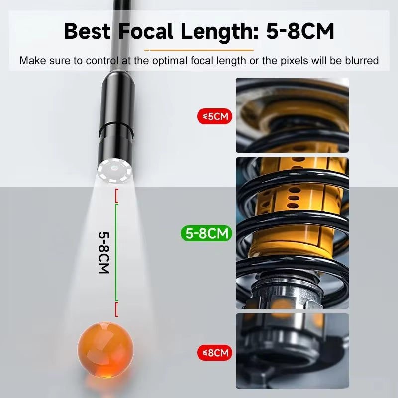 8Mm 1080P Dual Single Lens Industrial Drain Sewer Channel Borescope Automotive Endoscope Inspection Camera for Cars with Screen