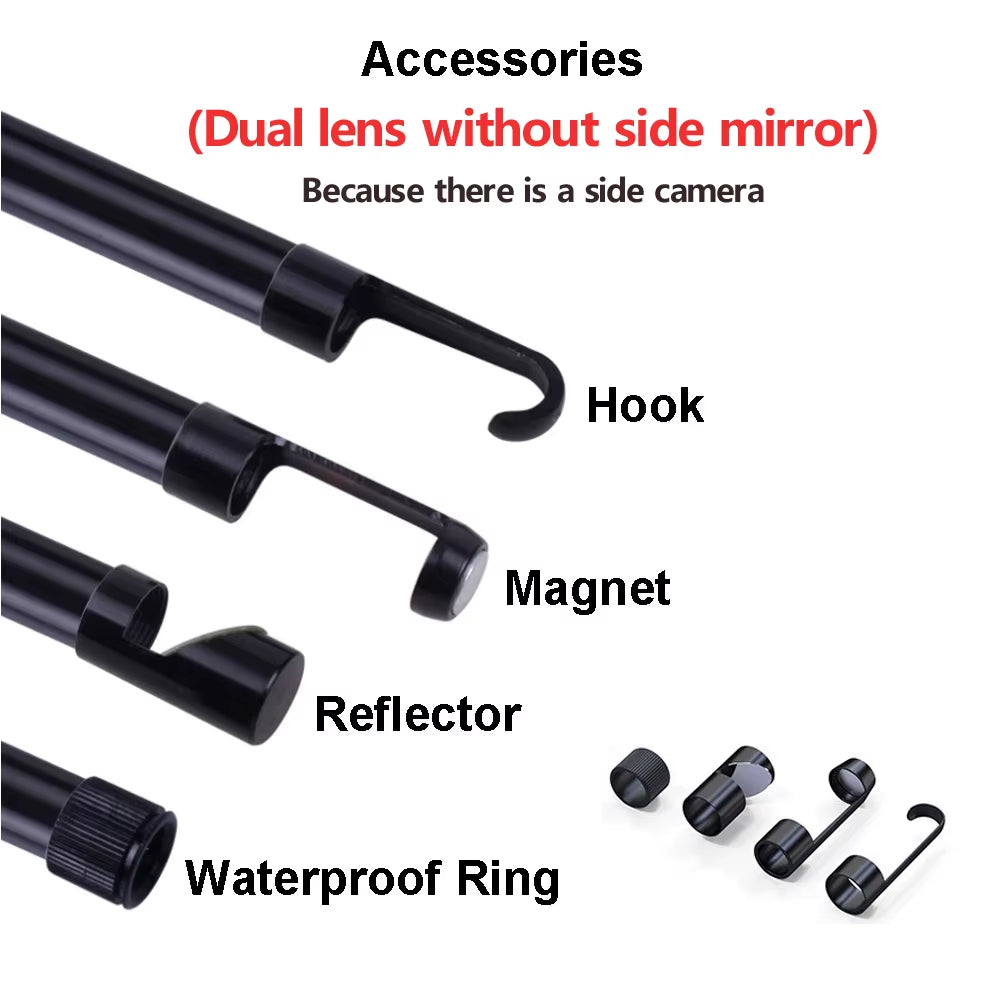 HD1920P Endoscope Inspection Camera Type-C Mini Inspection Camera IP67 Car Sewer Pipeline Borescope for Android IOS Iphone