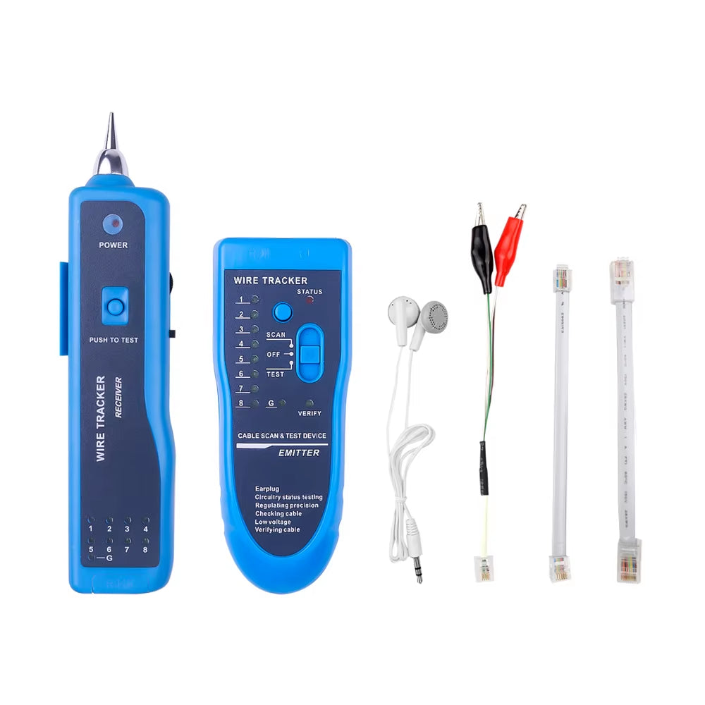 Ethernet LAN Network Cable Tester RJ11 RJ45 Cat5 Cat6 Telephone Wire Tracker Tracer Toner Detector Line Finder