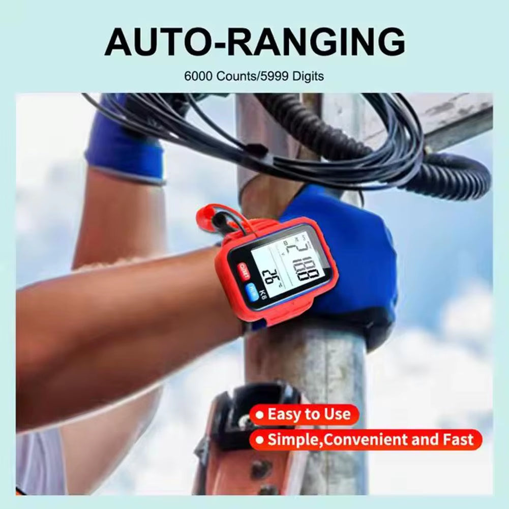 Digital Wrist Multimeter Mini High Precision Multifunctional Multimeter for High-Altitude Work Professional Measurement Tool