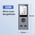 Mini Laser Distance Meter USB Rechargeable Portable Handheld Digital Laser Tape Measure Range Finder Test Tool